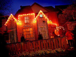 Halloween haunted house lights