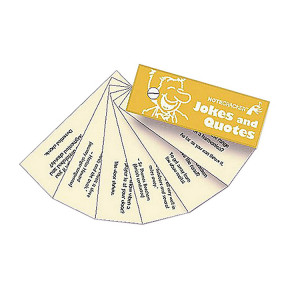 ... H97939 Music Sales Notecracker - Jokes And Quotes (pocket sized gift