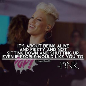 It's about being alive