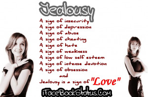 Jealousy..