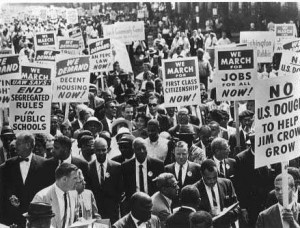 Thumbnail image of photograph of the 1963 March on Washington for Jobs ...
