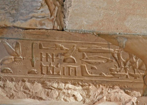 Here egyptian hieroglyphicS, some claim show a helicopter, a space ...