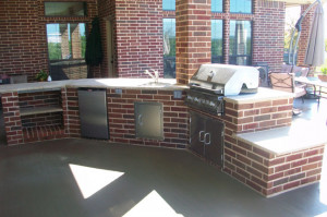 outdoor kitchens brick pavers stone pavers concrete pavers