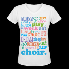 choir music quote eat sleep choir women s t shirts designed by ...