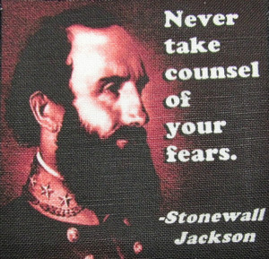 STONEWALL JACKSON QUOTE - Printed Patch - Sew On - Vest, Bag, Backpack ...