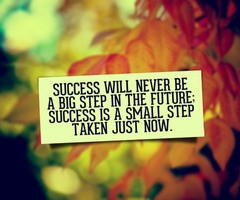 success is taken by small steps