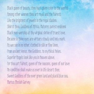 Marcus Garvey poem
