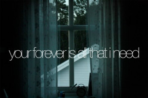 You forever is all that I need