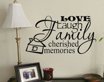 Vinyl Wall Lettering Words Quotes Phrases Decals Collage Family