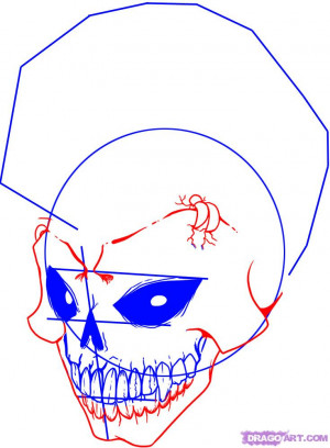 How Draw Skull Teeth Pictures