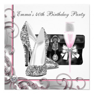Sayings For 40th Birthday Party Invitations #1