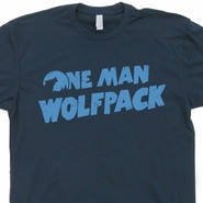 One Man Wolfpack T Shirt The Hangover Movie Funny Tees Wolf Pack ...