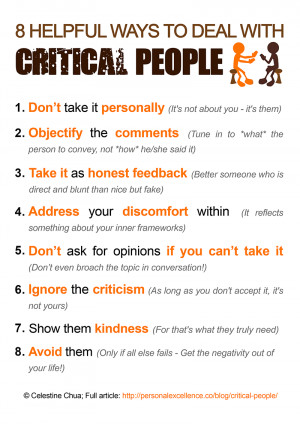 Manifesto] How To Deal With Critical People