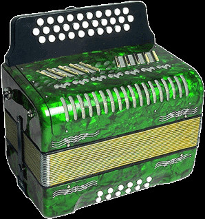Another type of piano accordion. This model features button keys but ...