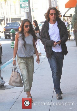 Chris Cornell and Vicky Karayiannis - Musician Chris Cornell with his ...