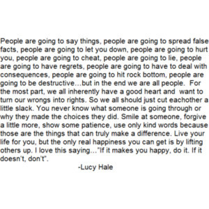 Quote from Lucy Hale.