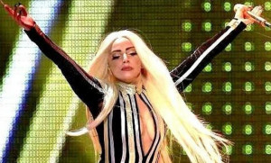 Lady Gaga’s birthday outfit- a nude dress