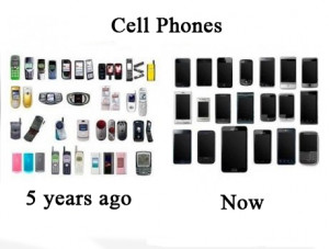 old cell phones vs new cell phones