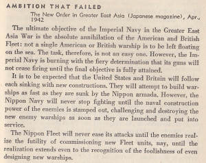 They thought they could destroy the entire American Navy.
