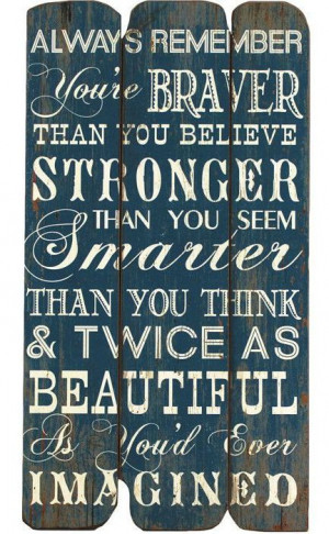 & Twice as Beautiful as You'd Ever Imagined Quote Wall Art ♥Quote ...