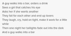 guy walks into a bar lyrics Tyler Farr