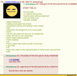 4chan Green Text Stories