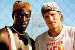 Wesley Snipes och Woody Harelson i White men can´t jump (1992)