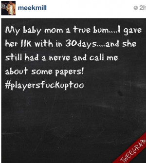 ... frustrations out on his baby mama on Instagram labeling her a bum