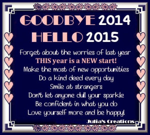 Goodbye 2014, hello 2015!