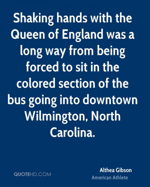 Shaking hands with the Queen of England was a long way from being ...