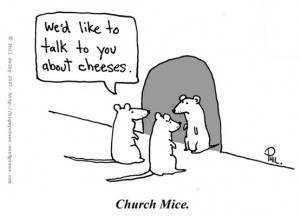 Cheeses Church Mice Cartoon