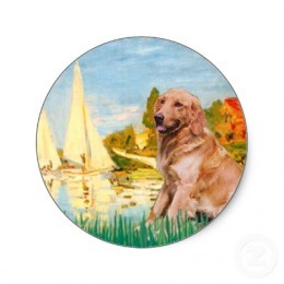 Masterpiecedogs Golden Retrievers and Sail Boats