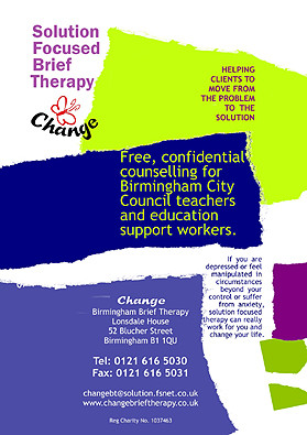 ... Therapy - Helping clients to move from the problem to the solution