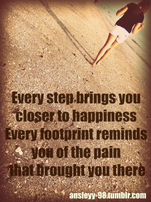 beach, footprints, girl, happiness, pain, quotes, reminds, steps ...