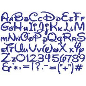 Waltograph Font Letters and numbers