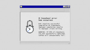 When One Pletes Timesheets