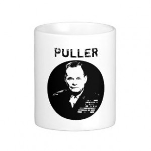 Chesty Puller -- Black and White Classic White Coffee Mug