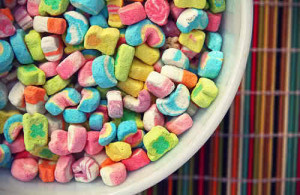cereal, lucky charms, marshmallows