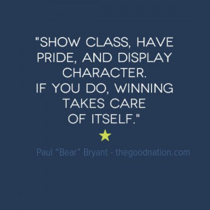 Famous Quotes By Bear Bryant. QuotesGram