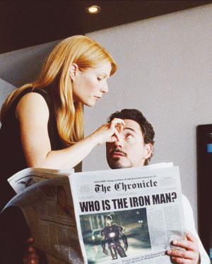 robert downey jr iron man tony stark Gwenyth Paltrow pepper potts