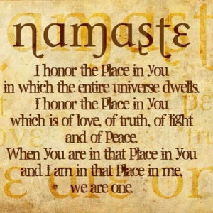 Namaste #yoga #inspiration #motivation #quote #spirituality #wisdom # ...