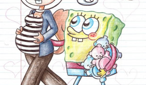 Description for Spongebob And Sandy As Humans The Hilariously Bad Art ...