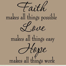 Faith Hope Love Quotes