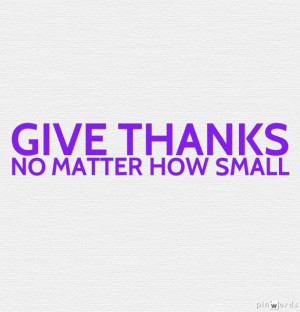 Give thanks quote.