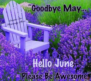 goodbye, May...hello JUNE