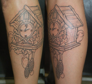 Clock Tattoo With Quote Tattoo artist: may 2010