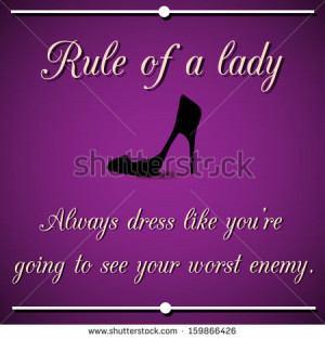 Rules Of A Lady Quotes
