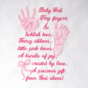 ... foot print handprint embroidery designs, realistic baby footprint