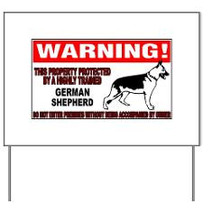 German Shepherd Dog Breed Designs Yard Sign