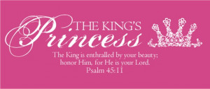 Welcome to The King's Princess blog!
